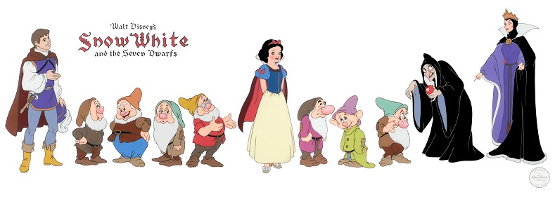 large Snow White Cast large Snow White Cast